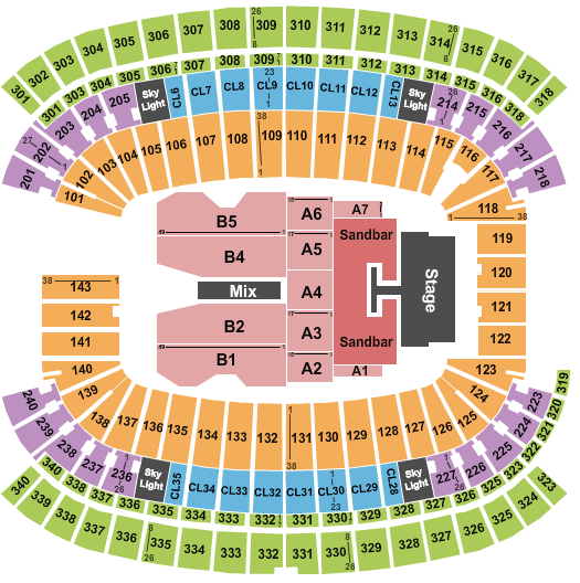 Kenny Chesney Chicago Seating Chart